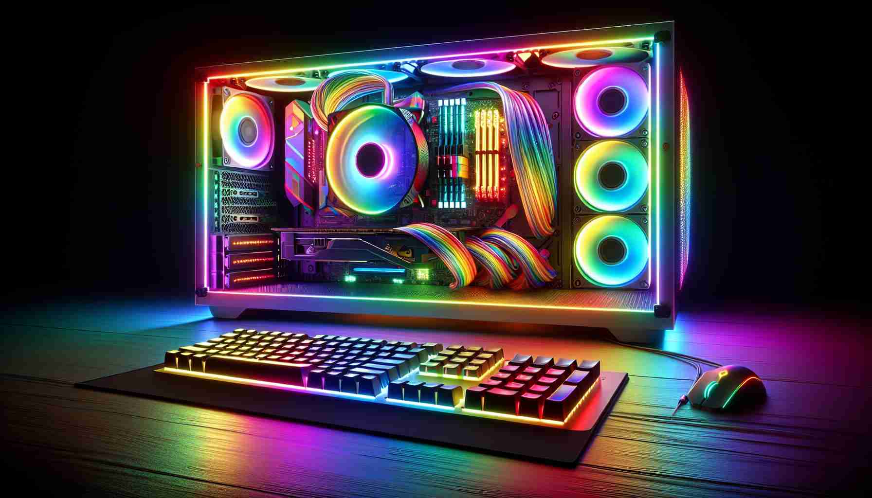 Unveiling the Spectacular Rainbow-Hued "Ne-Mayu-Ri" Gaming PC!